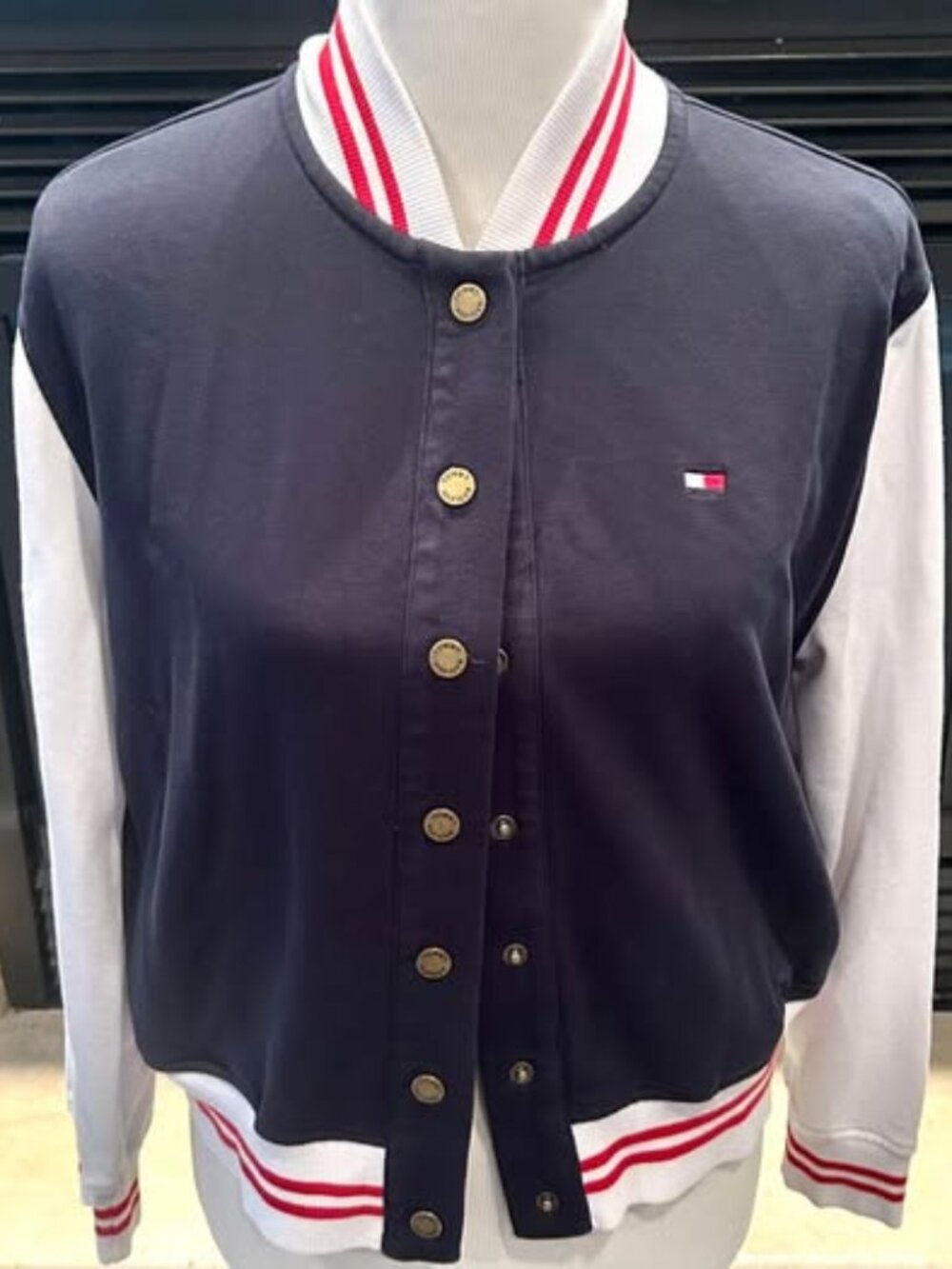 Tommy Hilfiger Gold Button Sweatshirt